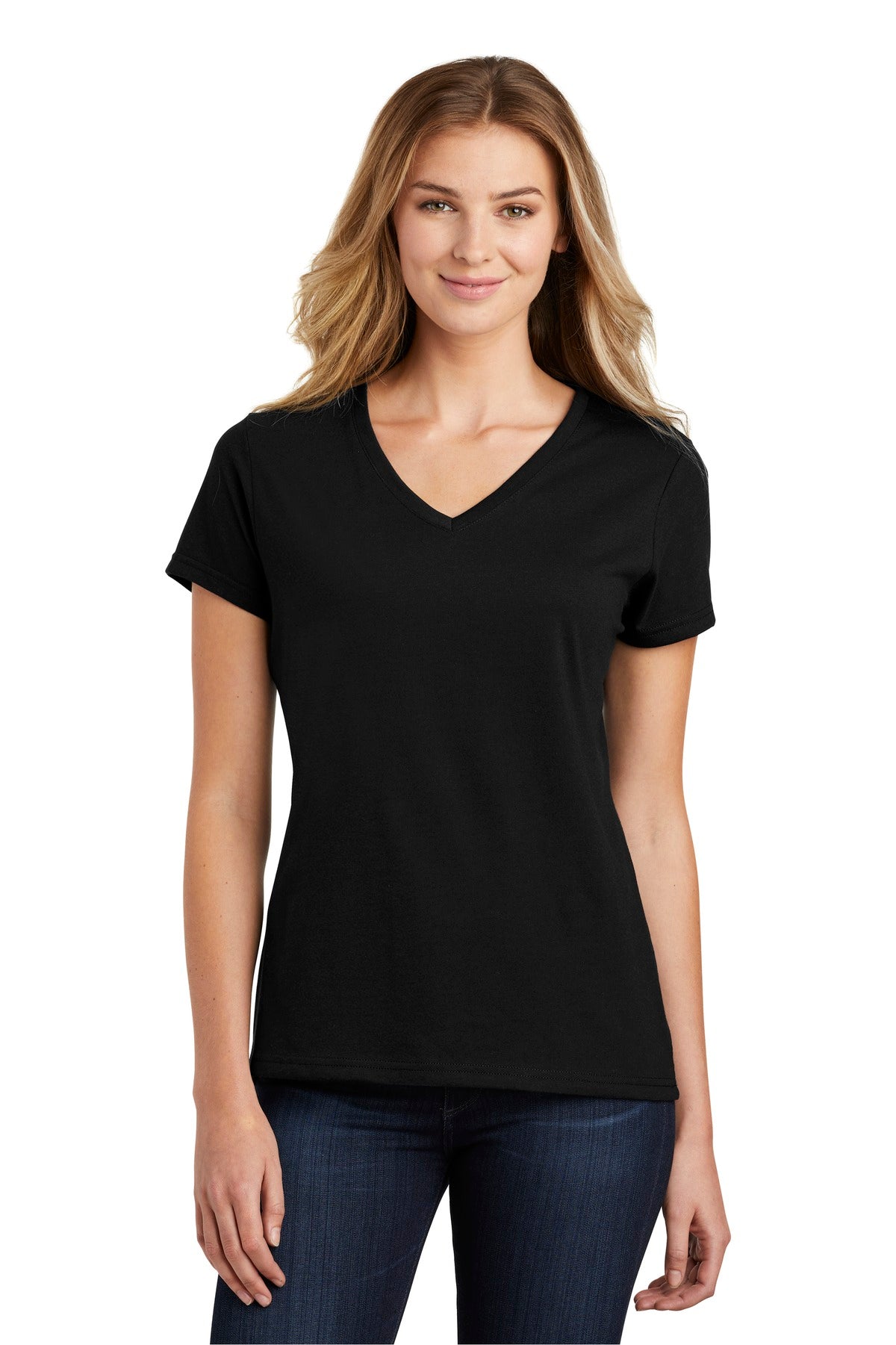 Port & Company  Ladies Fan Favorite  Blend V-Neck Tee. LPC455V