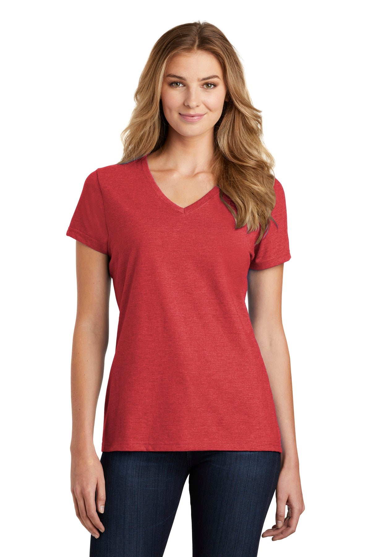 Port & Company  Ladies Fan Favorite  Blend V-Neck Tee. LPC455V