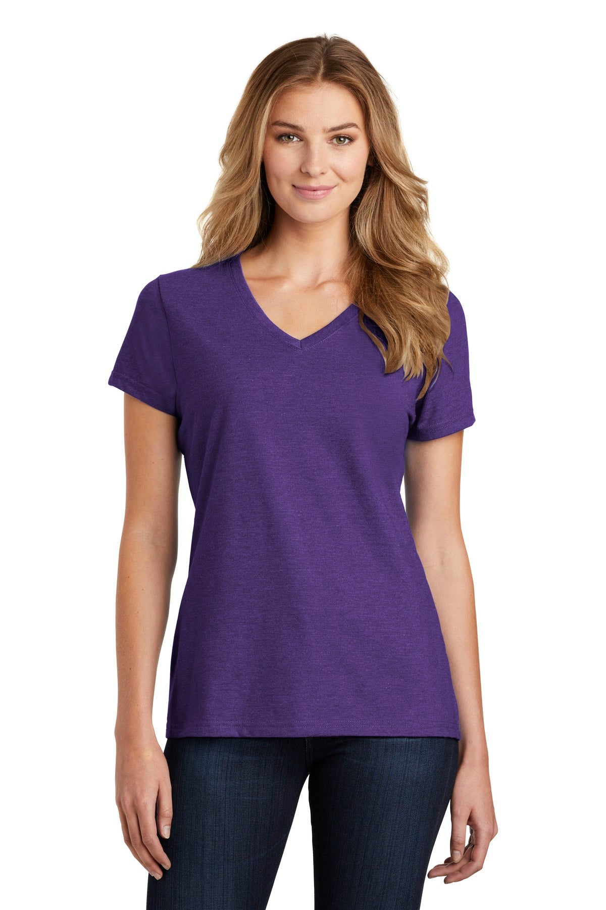 Port & Company  Ladies Fan Favorite  Blend V-Neck Tee. LPC455V
