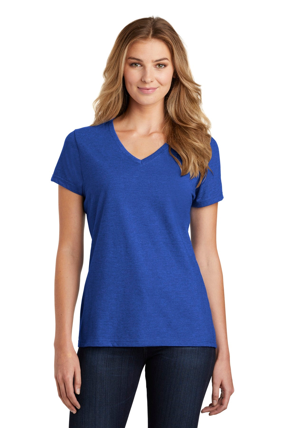 Port & Company  Ladies Fan Favorite  Blend V-Neck Tee. LPC455V