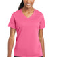 Sport-Tek Ladies PosiCharge RacerMesh V-Neck Tee. LST340