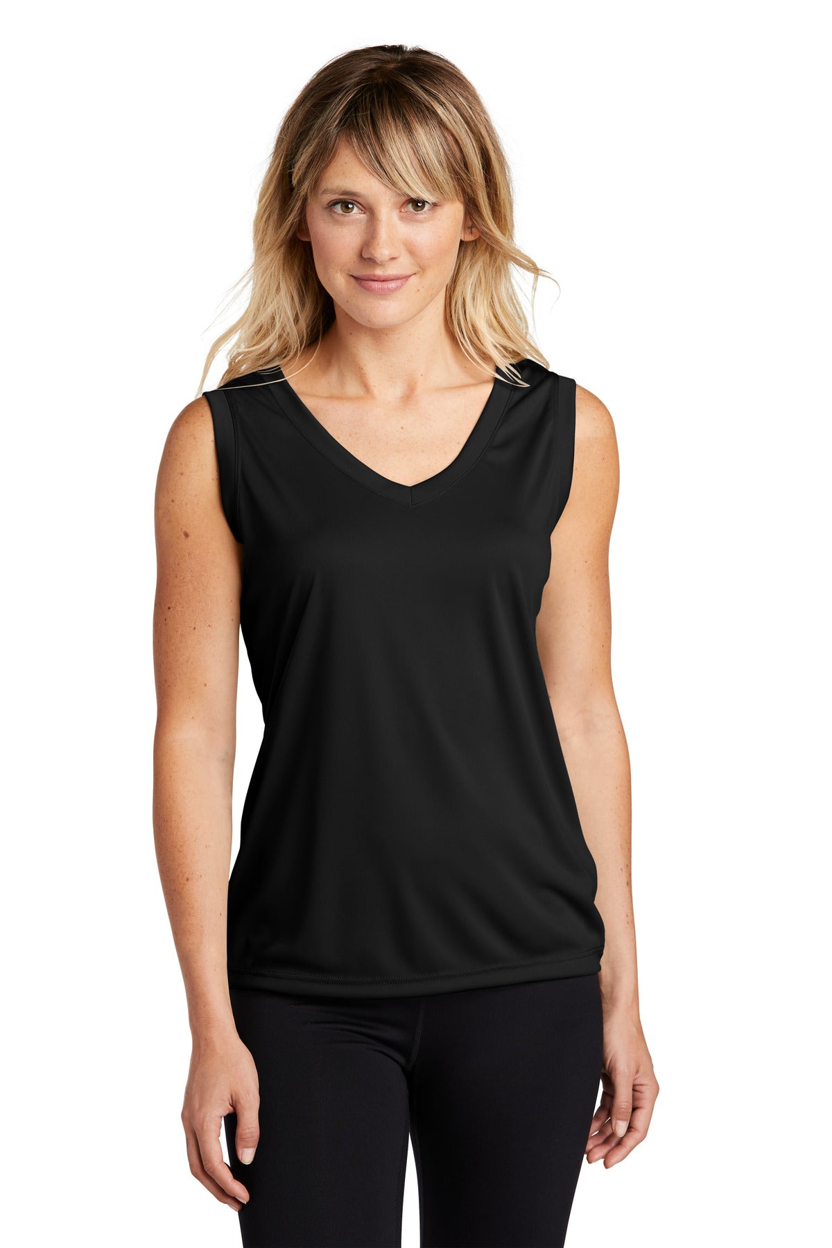 Sport-Tek Sleeveless PosiCharge Competitor V-Neck Tee. LST352