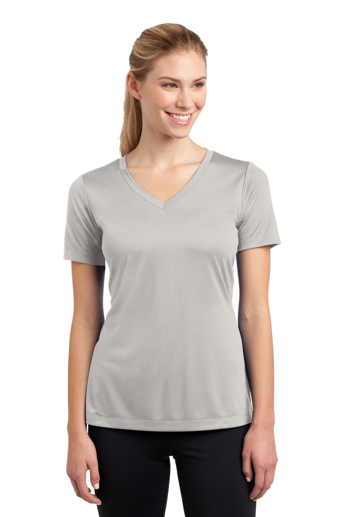 Sport-Tek Ladies PosiCharge Competitor V-Neck Tee. LST353