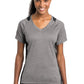Sport-Tek Ladies Heather Colorblock Contender V-Neck Tee. LST361