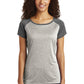 Sport-Tek  Ladies Heather-On-Heather Contender  Scoop Neck Tee. LST362