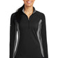Sport-Tek Ladies Sport-Wick Stretch 1/2-Zip Pullover. LST850