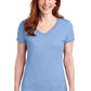 Hanes Ladies Perfect-T Cotton V-Neck T-Shirt. S04V