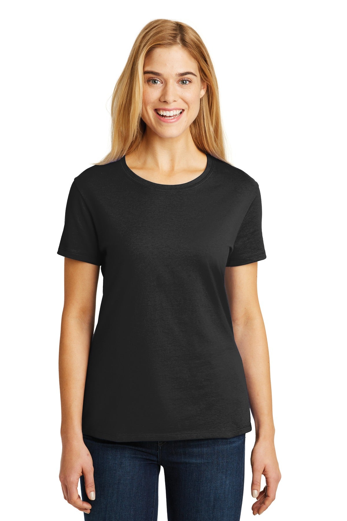 Hanes - Ladies Perfect-T Cotton T-Shirt. SL04