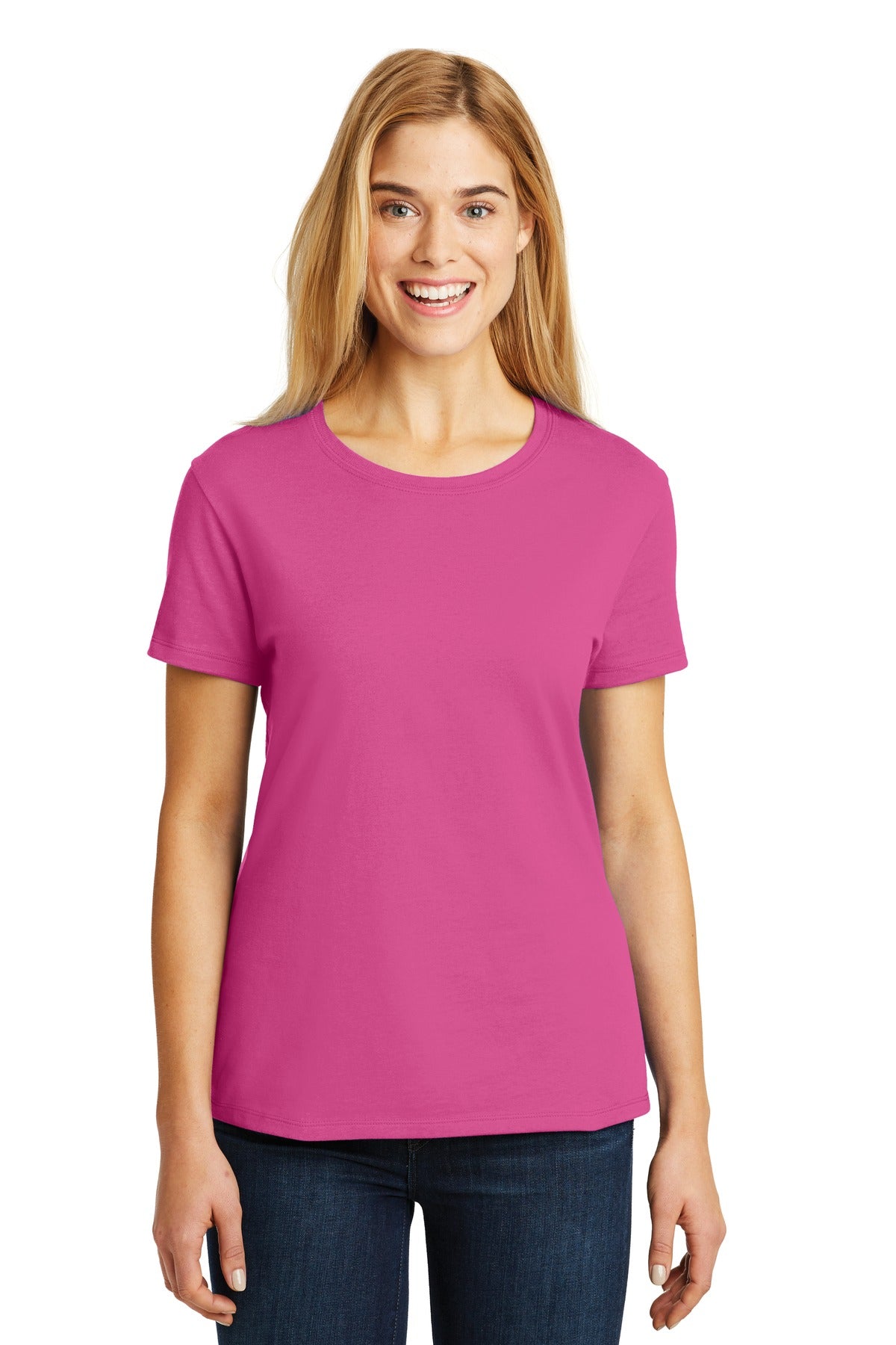Hanes - Ladies Perfect-T Cotton T-Shirt. SL04
