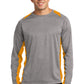 Sport-Tek Long Sleeve Heather Colorblock Contender Tee. ST361LS