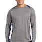 Sport-Tek Long Sleeve Heather Colorblock Contender Tee. ST361LS