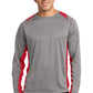 Sport-Tek Long Sleeve Heather Colorblock Contender Tee. ST361LS