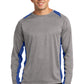 Sport-Tek Long Sleeve Heather Colorblock Contender Tee. ST361LS