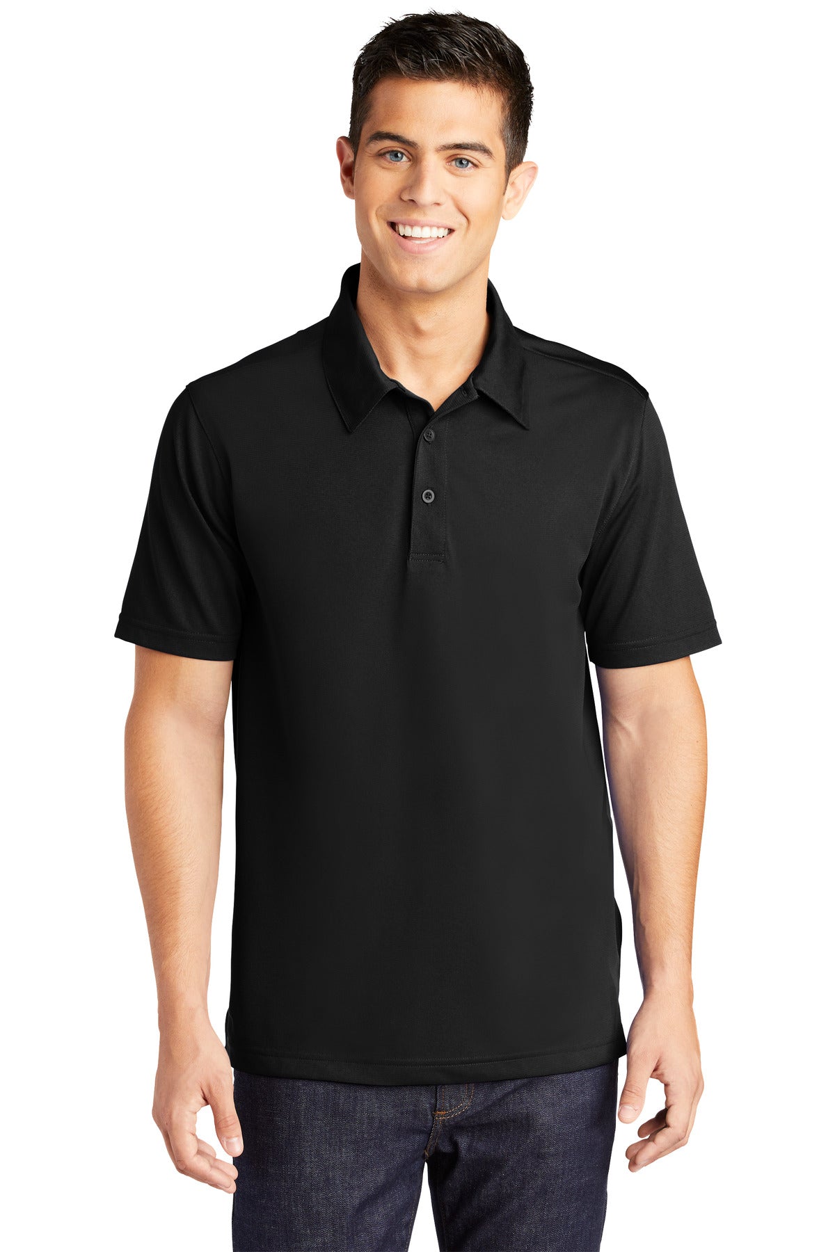 Sport-Tek PosiCharge Active Textured Colorblock Polo. ST695