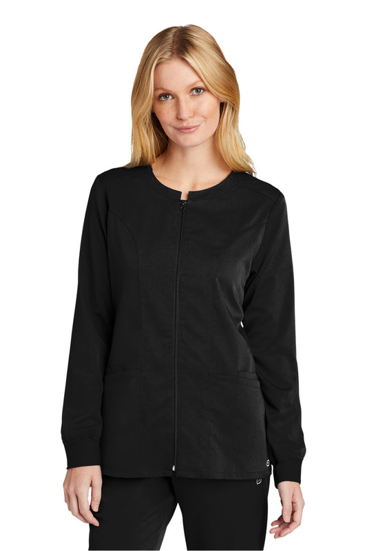 WonderWink Women's Premiere Flex Full-Zip Scrub Jacket WW4088