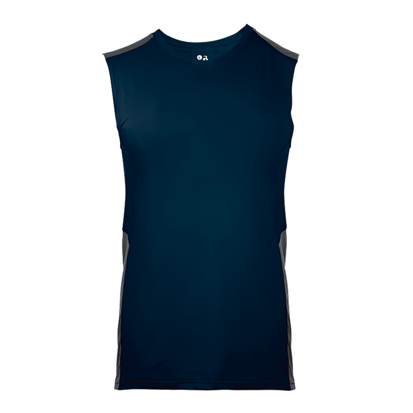 Line Embossed Sleeveless Fitted Tee