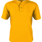Adult Two Button Mesh Baseball Jersey With Piping