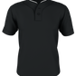 Adult Two Button Mesh Baseball Jersey With Piping
