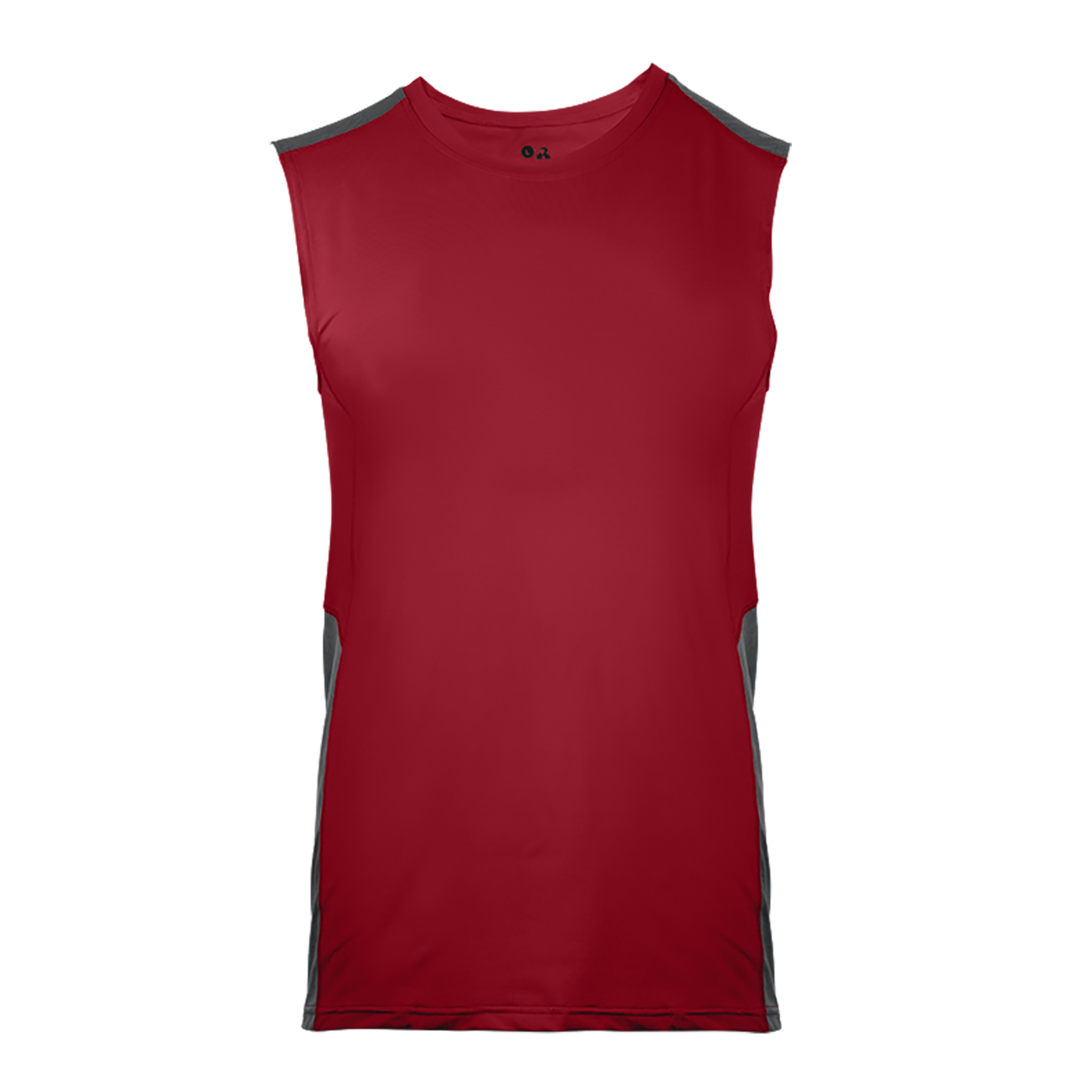 Line Embossed Sleeveless Fitted Tee