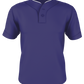 Adult Two Button Mesh Baseball Jersey With Piping