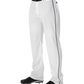 Adult Warp Knit Baseball Pant With Side Braid