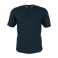 Adult Two Button Mesh Baseball Jersey With Piping