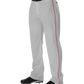 Adult Warp Knit Baseball Pant With Side Braid