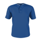 Adult Two Button Mesh Baseball Jersey With Piping