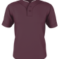 Adult Two Button Mesh Baseball Jersey With Piping
