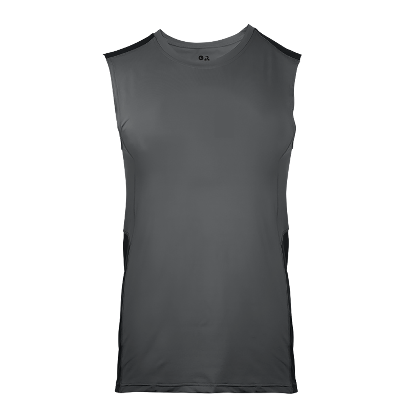 Line Embossed Sleeveless Fitted Tee