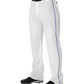 Adult Warp Knit Baseball Pant With Side Braid