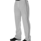 Adult Warp Knit Baseball Pant With Side Braid