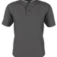 Adult Two Button Mesh Baseball Jersey With Piping