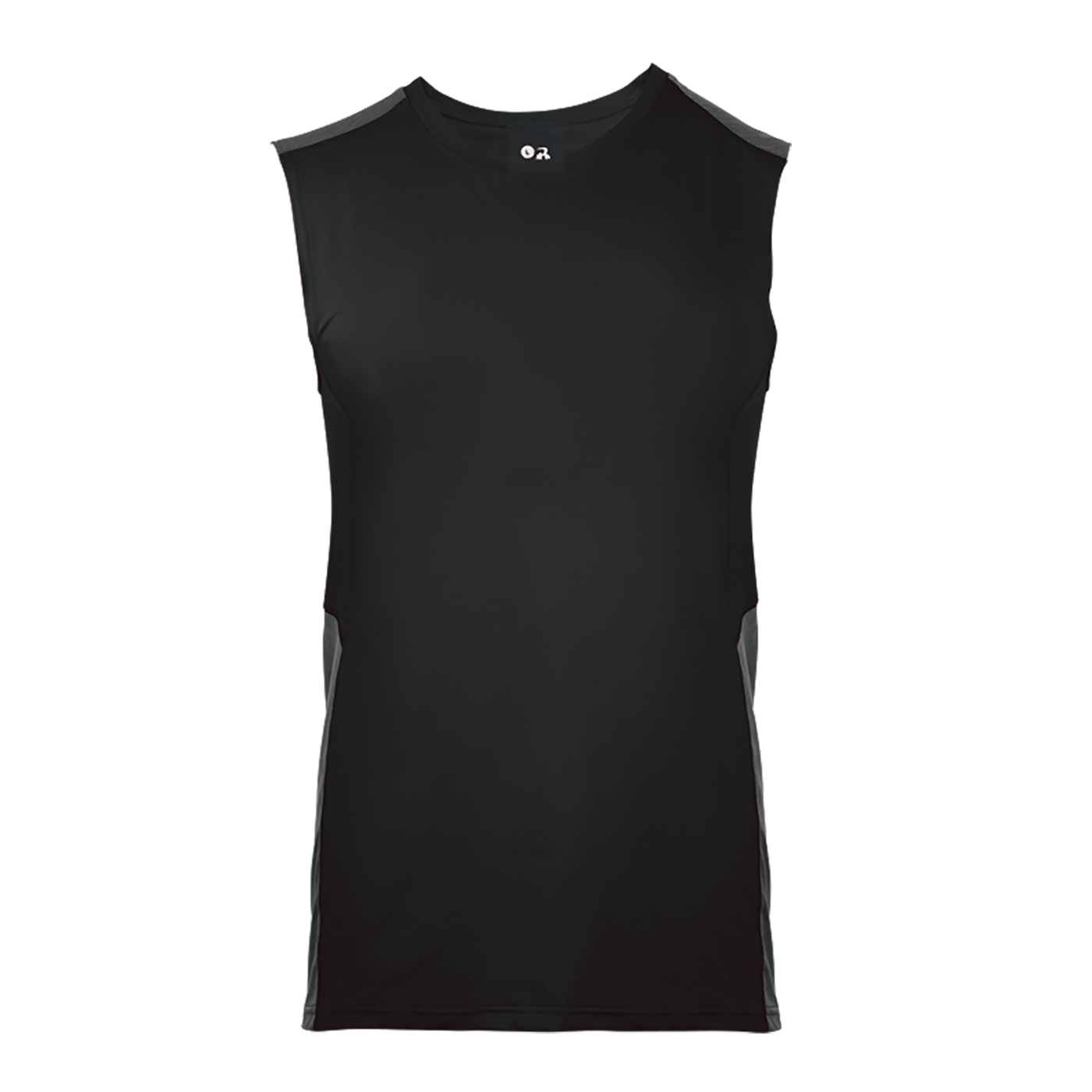 Line Embossed Sleeveless Fitted Tee