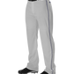 Adult Warp Knit Baseball Pant With Side Braid